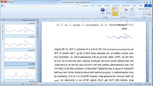 Chem4Word - Chemistry Add-in for Word   3.0.36 Phần mềm viết công thức hóa học trong Word